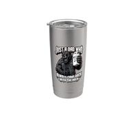 Just A Dad Who Always Came Back With The Milk Bicchiere termico in acciaio inox doppia parete