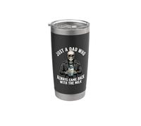 Just A Dad Who Always Came Back With The Milk Bicchiere termico in acciaio inox doppia parete