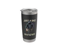Just A Dad Who Always Came Back With The Milk Bicchiere termico in acciaio inox doppia parete