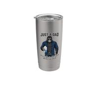 Just A Dad Who Always Came Back With The Milk Bicchiere termico in acciaio inox doppia parete