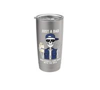 Just a Dad Who Always Came Back with The Milk Father's Day Bicchiere termico in acciaio inox doppia parete
