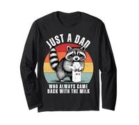 Just A Dad Who Came Back With The Milk Funny Father's Day Maglia a Manica