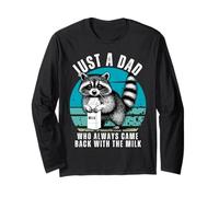 Just A Dad Who Came Back With The Milk Funny Father's Day Maglia a Manica