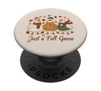 Just a Fall Goose - Simpatico design con animali autunnali PopSockets PopGrip Adesivo