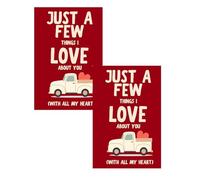 Just a Few Things I Love About You Compila il libro regalo vuoto, libro romantico da riempire per coppie, istruzioni guidate con foto spazio diario della memoria, anniversario e regalo di San