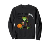 Just a Frog Doing Grim Things - Rana di Halloween - Rana Divertente Felpa