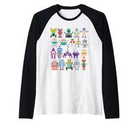 Just a Girl Boy Kid Who Loves Robots Tee - Robotics STEM Gift Maglia con Maniche Raglan