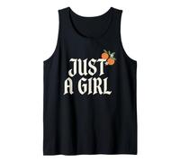 Just A Girl Gothic Typography Design Canotta
