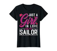 Just a Girl in Love with Her Sailor's Wife Girlfriend Maglietta