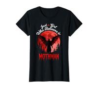 Just A Girl Who Believes in Mothman Cryptid Folklore Maglietta