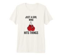 Just a Girl Who Hits Things - Guantoni da Boxe da Donna Maglietta Premium