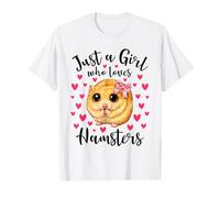 Just a Girl Who Love Hamsters Cute Innocent Hamster Mom Maglietta