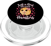 Just a Girl Who Love Hamsters Cute Innocent Hamster Mom PopSockets PopGrip per MagSafe