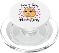 Just a Girl Who Love Hamsters Cute Innocent Hamster Mom PopSockets PopGrip per MagSafe