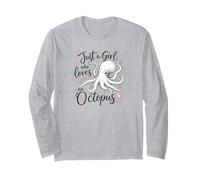 Just a Girl Who Loves an Octopus Cute Octopus Maglia a Manica