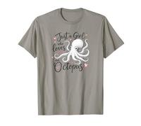 Just a Girl Who Loves an Octopus Cute Octopus Maglietta