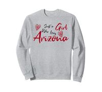 Just a Girl Who Loves Arizona. Cute Women's Teen Girls Tween Felpa