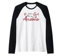 Just a Girl Who Loves Arizona. Cute Women's Teen Girls Tween Maglia con Maniche Raglan