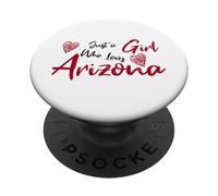 Just a Girl Who Loves Arizona. Cute Women's Teen Girls Tween PopSockets PopGrip Adesivo