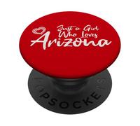 Just a Girl Who Loves Arizona. Cute Women's Teen Girls Tween PopSockets PopGrip Adesivo