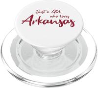 Just a Girl who loves Arkansas Cute Arkansas Girl PopSockets PopGrip per MagSafe