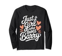 Just A Girl who loves BARRY T-Shirt Cute BARRY Maglia a Manica