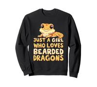 Just A Girl Who Loves Bearded Dragons Pet Rettile Design Felpa