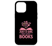 Just A Girl Who Loves Books Butterfly Aesthetic Custodia per iPhone 12 Pro Max