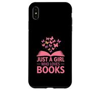 Just A Girl Who Loves Books Butterfly Aesthetic Custodia per iPhone XS Max