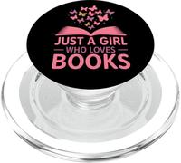 Just A Girl Who Loves Books Butterfly Aesthetic PopSockets PopGrip per MagSafe