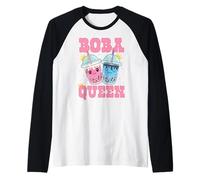 Just A Girl Who Loves Bubble Tea Boba Queen Boba Tea Maglia con Maniche Raglan