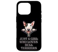 Just a Girl Who Loves Bull Terriers Custodia per iPhone 16 Pro