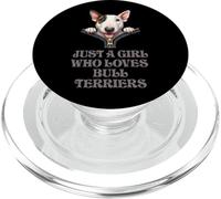 Just a Girl Who Loves Bull Terriers PopSockets PopGrip per MagSafe