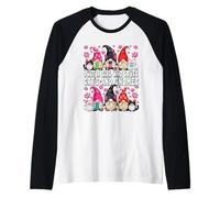 Just A Girl Who Loves Cats And Gnomes for Women Funny Saying Maglia con Maniche Raglan