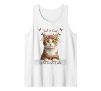 Just a Girl Who Loves Cats Cute Ginger Tabby Cat Donne Bambini Canotta