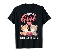 Just A Girl Who Loves Cats - Simpatico gattino per amanti dei gatti Maglietta