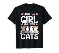 Just A Girl Who Loves Cats - Simpatico gattino per amanti dei gatti Maglietta