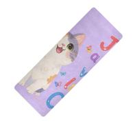 Just A Girl Who Loves Cats tappetino da yoga portatile stampato per palestra, gomma naturale antiscivolo, con borsa da yoga tapete para ejercicio 180,3 x 66 cm