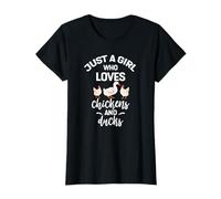 Just A Girl Who Loves Chicken Duck Gift for Lover Farmer Maglietta
