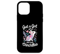 Just a Girl Who Loves Chinchillas Floral Chinchilla Lover Custodia per iPhone 12 mini