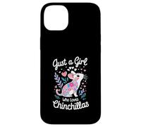 Just a Girl Who Loves Chinchillas Floral Chinchilla Lover Custodia per iPhone 14 Plus