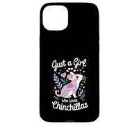 Just a Girl Who Loves Chinchillas Floral Chinchilla Lover Custodia per iPhone 15 Plus