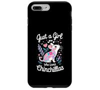 Just a Girl Who Loves Chinchillas Floral Chinchilla Lover Custodia per iPhone 7 Plus/8 Plus