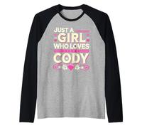 Just A Girl who loves CODY T-Shirt Cute CODY Maglia con Maniche Raglan