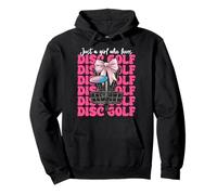Just A Girl Who Loves Disc Golf Mom Festa della mamma Discgolf Felpa con Cappuccio
