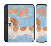 Just A Girl Who Loves Dogs - Confezione da 2 cinghie per cintura di sicurezza, per proteggere collo e spalle