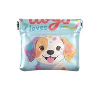 Just A Girl Who Loves Dogs moda donna in pelle portamonete borsa carino titolare della carta per le donne monedas para carro
