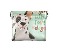 Just A Girl Who Loves Dogs Portamonete da donna in pelle unica tascabile borsa per trucco da donna