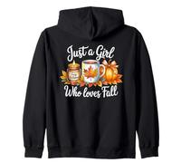 Just a Girl Who Loves Fall Cozy Autumn Pumpkin Vibes Felpa con Cappuccio