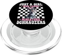 Just A Girl Who Loves - Fiocco in miniatura per cani Schnauzer PopSockets PopGrip per MagSafe